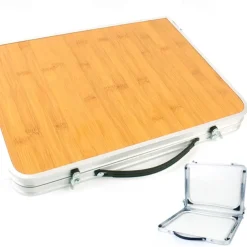 1pc Camping Outdoor Mini Folding Table, Compact and Lightweight, Easy to Carry, Durable, Perfect for Picnics, Hiking, and Outdoor Activities, Convenient Storage and Setup