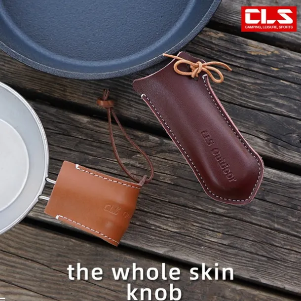 1pc Camping Outdoor PU Leather Cover, Waterproof and Durable, Perfect for Protecting Gear and Outdoor Equipment, Stylish and Practical