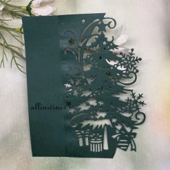 1pc Christmas Tree Gift Frame Metal Cutting Dies Stencils For DIY Scrapbooking Decorative Embossing Handcraft Die Cutting Template