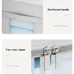 1pc Clothing And Quilt Storage Box, Oxford Cloth Foldable Storage Box With Visual Window, Large Capacity Storage Bin For Storing Comforter, Bedding, Blanket, Toys, Snacks, Sundries, Etc