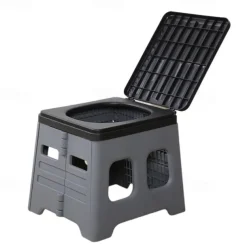 1pc Collapsible Car Toilet with Carrying Bag - Portable Travel Potty for Camping & Hiking - Space-Saving & Convenient