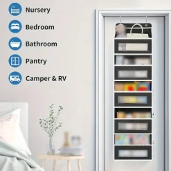 1pc Door Storage Device 5-Layer Camping Car Storage Device Rv Bathroom Storage Device Door Storage Device Toy Diaper Bedroom Closet Wall Mounted Door Hanging Storage Device