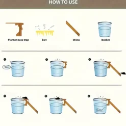 1pc Durable ABS Swing Rat Trap - No Power Needed, High-Strength Blue Plastic Mouse Catcher with Bait Holder for Effective Rodent Control, Single Use