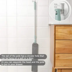 1pc Dust Cleaner, Microfiber Duster, Retractable Gap Dust Cleaning Artifact, Long Handle Microfiber Brush