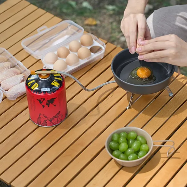 1Pc Egg Holder for Camping - Shockproof Container Holds 6 Eggs for Hiking & Backpacking