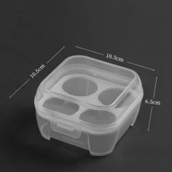 1Pc Egg Holder for Camping - Shockproof Container Holds 6 Eggs for Hiking & Backpacking