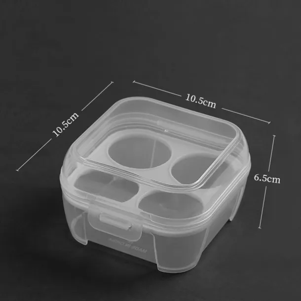 1Pc Egg Holder for Camping - Shockproof Container Holds 6 Eggs for Hiking & Backpacking