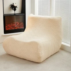1PC Elastic Armless Floor Sofa Cover Lazy Boy Relax Couch Slipcover Stretch Single Sofa Cushion Cover for Living Room Home