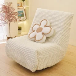 1PC Elastic Armless Floor Sofa Cover Lazy Boy Relax Couch Slipcover Stretch Single Sofa Cushion Cover for Living Room Home