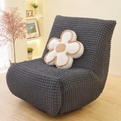 1PC Elastic Armless Floor Sofa Cover Lazy Boy Relax Couch Slipcover Stretch Single Sofa Cushion Cover for Living Room Home