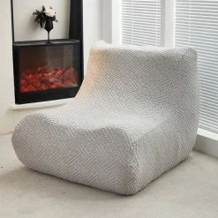 1PC Elastic Armless Floor Sofa Cover Lazy Boy Relax Couch Slipcover Stretch Single Sofa Cushion Cover for Living Room Home