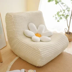 1PC Elastic Armless Floor Sofa Cover Lazy Boy Relax Couch Slipcover Stretch Single Sofa Cushion Cover for Living Room Home