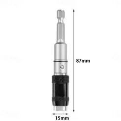 1pc Electric Screwdriver Metal Drill Bit With Straight & Pivot Modes, Metal Woodworking Tools