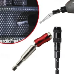 1pc Electric Screwdriver Metal Drill Bit With Straight & Pivot Modes, Metal Woodworking Tools