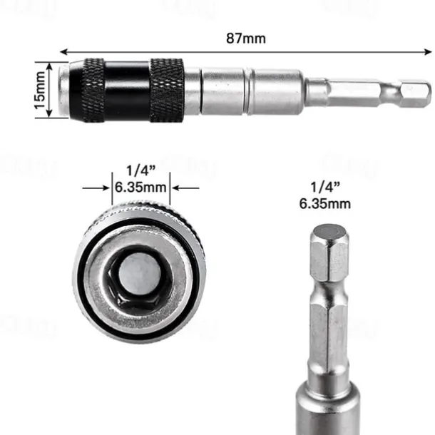 1pc Electric Screwdriver Metal Drill Bit With Straight & Pivot Modes, Metal Woodworking Tools