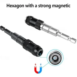 1pc Electric Screwdriver Metal Drill Bit With Straight & Pivot Modes, Metal Woodworking Tools