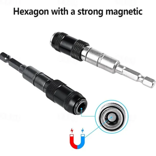 1pc Electric Screwdriver Metal Drill Bit With Straight & Pivot Modes, Metal Woodworking Tools