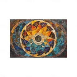 1PC Ethnic Pattern Placemat Table Mat 12x18 Inch Table Mats for Party Kitchen Dining Decoration