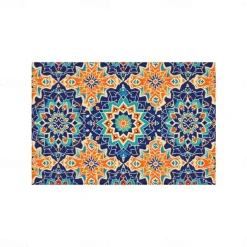 1PC Ethnic Pattern Placemat Table Mat 12x18 Inch Table Mats for Party Kitchen Dining Decoration