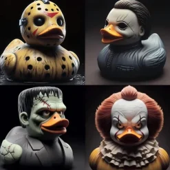 1pc Evil Scary Duck Resin Collection For Party Tables, Home Decor, Indoor and Outdoor