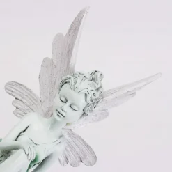 1pc Fairy Statue Garden Decoration Fairy Genie Statue Resin Crafts Flower Fairy Garden Decoration