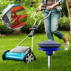 1pc Faster Lawn Mower Sharpener, Lawnmower Blade Sharpener, Universal Grinding Rotary Drill Cuts