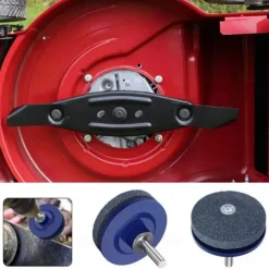 1pc Faster Lawn Mower Sharpener, Lawnmower Blade Sharpener, Universal Grinding Rotary Drill Cuts
