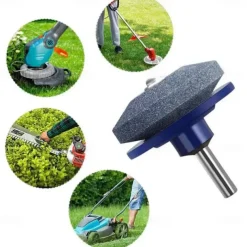 1pc Faster Lawn Mower Sharpener, Lawnmower Blade Sharpener, Universal Grinding Rotary Drill Cuts