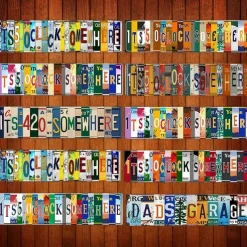 1pc Five O Clock Somewhere Unique Metal Wall Decor For Home Bar Diner Pub Fun Kitchen Decor Unique Drinking Sign Funny Bar Signs Vintage Kitchen Signs Home Decor