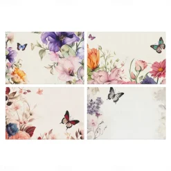 1PC Floral Placemat Table Mat 12x18 Inch Table Mats for Party Kitchen Dining Decoration