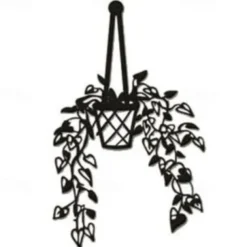 1pc Flowers Vases Metal Wall Art Outdoor Decor Rust Proof Wall Sculpture Ideal For Garden, Home, Farmhouse, Patio And Bedroom