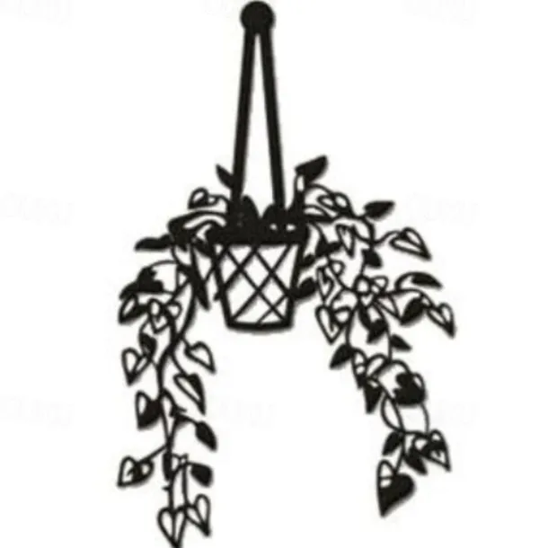 1pc Flowers Vases Metal Wall Art Outdoor Decor Rust Proof Wall Sculpture Ideal For Garden, Home, Farmhouse, Patio And Bedroom