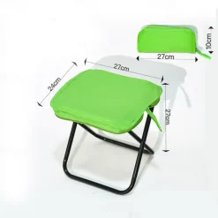 1pc Foldable Stool Collapsible Stool with Storage Bag - Portable Camping Seat & Organizer