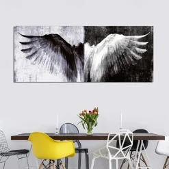 1pc Frameless Angel Wings Canvas Art Enhance Your Home Decor with a Modern Touch!
