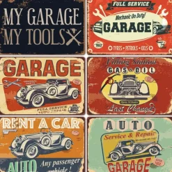 1pc Garage Metal Tin Sign, Car Vintage Plaque Decor, Home Decor, Restaurant Decor, Bar Decor, Cafe Decor, Garage Decor, Wall Decor, Water-proof, Dust-proof20x30cm/8''x12''