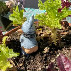 1pc Garden Gnome Outdoor Statue, Naughty Knome Figurine Lawn Ornament Dwarf Sculpture Patio Yard Decor Landscape Porch Decoration Outside Gifts