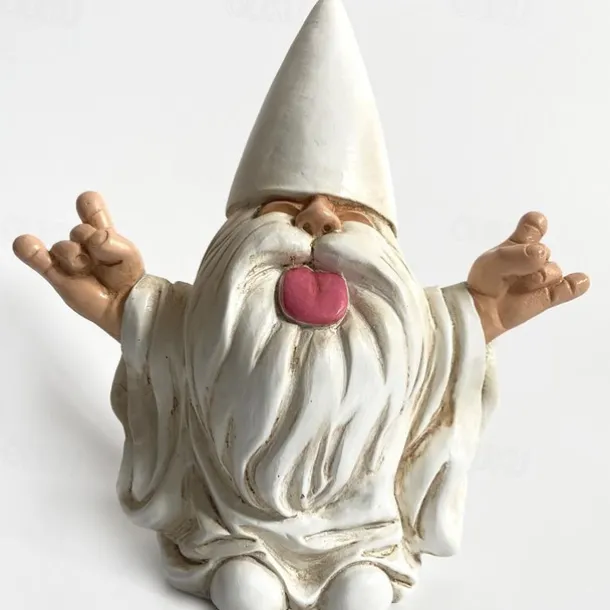 1pc Garden Gnome Outdoor Statue, Naughty Knome Figurine Lawn Ornament Dwarf Sculpture Patio Yard Decor Landscape Porch Decoration Outside Gifts