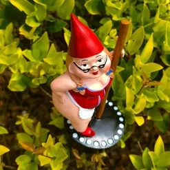 1pc Garden Steel Pipe Dancer, Resin Handicraft Statue, Garden Ornaments, Micro Landscape For Home & Office, Indoor/Outdoor Decoration,