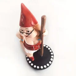 1pc Garden Steel Pipe Dancer, Resin Handicraft Statue, Garden Ornaments, Micro Landscape For Home & Office, Indoor/Outdoor Decoration,