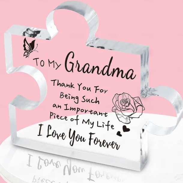 1pc, Gifts For Women, Engraved Puzzle Acrylic Plaque 3.94 X 3.94 Inch (About 10 X 10 Cm), Birthday Gifts For Women Friendship, Friendship Gifts For Women Men Girls Her, Gifts For Good Friends.