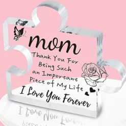 1pc, Gifts For Women, Engraved Puzzle Acrylic Plaque 3.94 X 3.94 Inch (About 10 X 10 Cm), Birthday Gifts For Women Friendship, Friendship Gifts For Women Men Girls Her, Gifts For Good Friends.