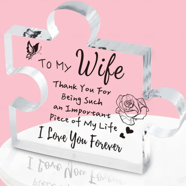 1pc, Gifts For Women, Engraved Puzzle Acrylic Plaque 3.94 X 3.94 Inch (About 10 X 10 Cm), Birthday Gifts For Women Friendship, Friendship Gifts For Women Men Girls Her, Gifts For Good Friends.