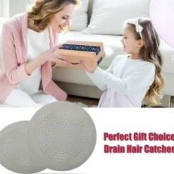 1pc Hair Catcher, Round Drain Cover for Shower Silicone Hair Stopper with Suction Cups,Easy to Install Suit for Bathroom,Bathtub,Kitchen 2 Pack