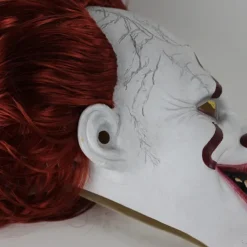 1pc Halloween Horror Clown Back To The Soul Mask Makeup Joker Headgear Cos Dress Up Props Anime Cosplay Funny Surprise Accessories