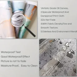 1pc Halloween Poster with Hangers Courtyard Skeleton Ghost Pumpkin Bat Party Witch Painting Lantern Enchantress Wall Art Canvas Posters Art For Home Living Room Decoration Wall Art Decor