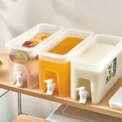 1pc, Heavy Duty Beverage Dispenser - 3.5L/118oz Plastic Water Dispenser for Parties, Weddings, and Summer Drinks - Heat Resistant and Perfect for Kitchen and Home Use - Ideal Birthday Gift