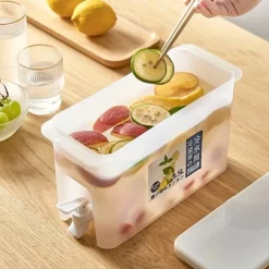 1pc, Heavy Duty Beverage Dispenser - 3.5L/118oz Plastic Water Dispenser for Parties, Weddings, and Summer Drinks - Heat Resistant and Perfect for Kitchen and Home Use - Ideal Birthday Gift