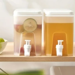 1pc, Heavy Duty Beverage Dispenser - 3.5L/118oz Plastic Water Dispenser for Parties, Weddings, and Summer Drinks - Heat Resistant and Perfect for Kitchen and Home Use - Ideal Birthday Gift