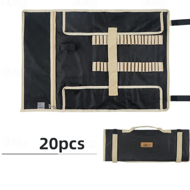 1pc Heavy Duty Tent Nail and Hammer Storage Bag - Large Capacity Storage and Orderly Access - Waterproofing Nail Organizer Bag - Stakes Pegs Bag for Pitching Camping Tent