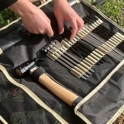 1pc Heavy Duty Tent Nail and Hammer Storage Bag - Large Capacity Storage and Orderly Access - Waterproofing Nail Organizer Bag - Stakes Pegs Bag for Pitching Camping Tent